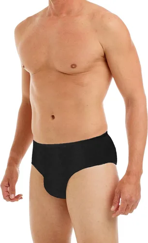 Miniatura 2 de Underworks Paquete de 20 ropa interior desechable para hombre, 100% algodón, para viajes, estancias hospitalarias, emergencias 468