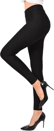 Ginasy Pantalones de vestir para mujer, estilo casual, elásticos, para el trabajo, oficina, elegantes, pantalones ajustados con bolsillos