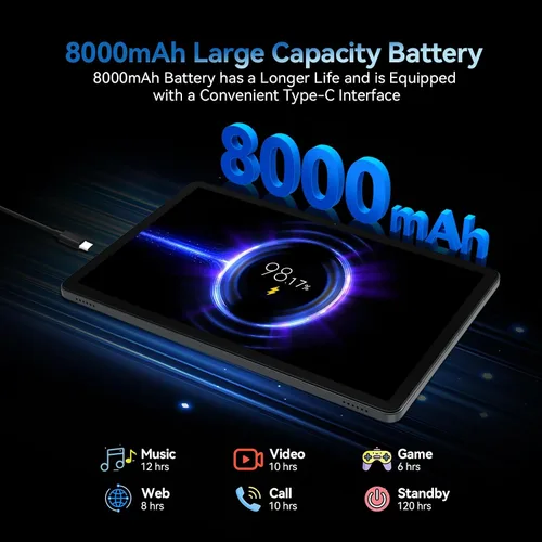 Miniatura 6 de 2025 La última tableta Android 15 de 11 pulgadas con celular dual 4G, tabletas Octa-Core con 128 GB de ROM 16 GB de RAM 1 TB Expand, tabletas