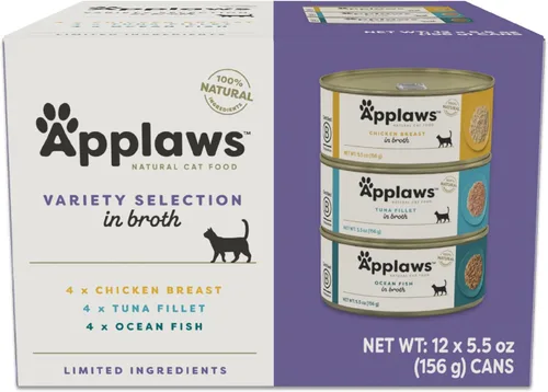 Miniatura 10 de Applaws - Comida húmeda natural para gatos en caldo, ingredientes limitados y naturales, alta en proteínas sin aditivos artificiales, paquete