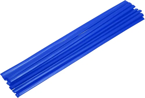 Miniatura 103 de MECCANIXITY 5 varillas de soldadura de plástico amarillo de 0.374 in x 9.843 in HDPE cinta plana de soldadura de plástico para reparar tanques