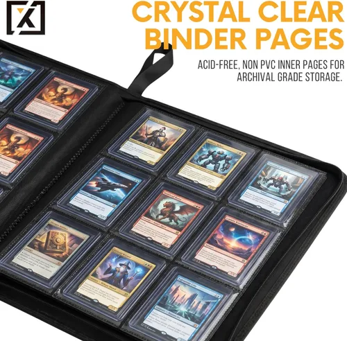 Miniatura 8 de X PRO Carpeta de tarjetas de carga superior, compatible con fundas de tarjetas de carga superior, se adapta a 252 20 cargadores premium incluidos