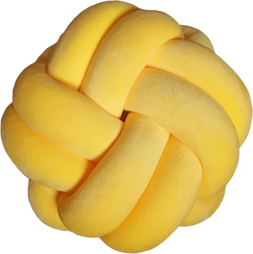 Miniatura 25 de Cyprinus Carpio Elastic Vevet - Almohada de 2 hebras hecha a mano con nudo, cojín de suelo, decoración de bola para el hogar, 10.6 pulgadas (blanco)