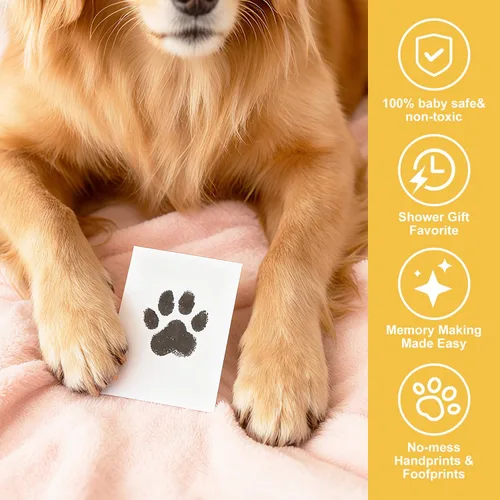 Miniatura 4 de Kit de impresión de patas para perros, kit de impresión de huellas de perro, kit de impresión de huellas de mascotas, kit de impresión de nariz