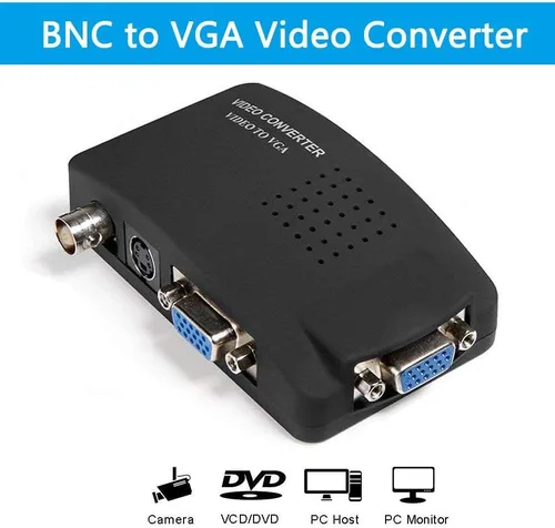 Miniatura 2 de Wiistar BNC a VGA Convertidor de Video Adaptador Compuesto S-Video PC Entrada a VGA Monitor Salida para DVR DVD PC TV Monitor