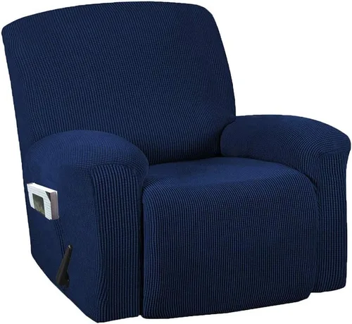 Miniatura 13 de Funda para silla reclinable, mezcla de poliéster, suave, para sofá, fundas protectoras elásticas con parte inferior elástica, tela tejida jacquard