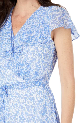 Miniatura 4 de Tommy Hilfiger Vestido midi con capa floral para mujer