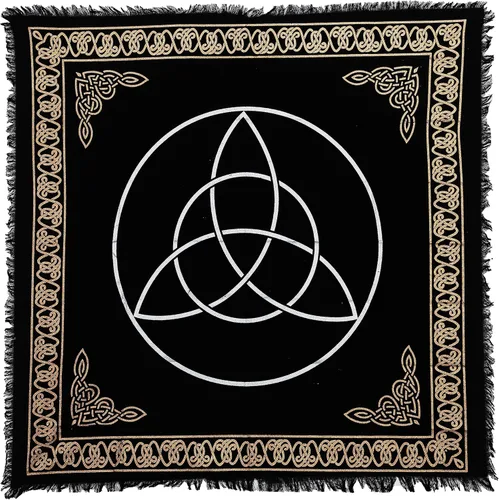 Miniatura 15 de Indian Consigners Paño de Altar Celta Pentagrama Brujería Alter Tarot Distribución Superior Paño Wiccano Cuadrado Espiritual 24 por 24 Sagrado