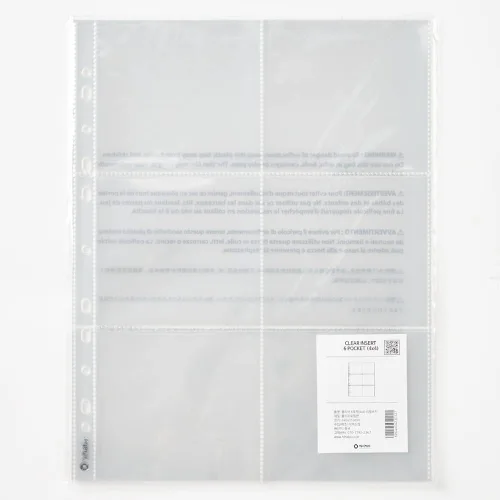 Miniatura 2 de 6 bolsillos verticales L (3 x 6) 10 hojas, 32 tipos de fundas de bolsillo transparentes como cristal, páginas de repuesto para álbum de fotos