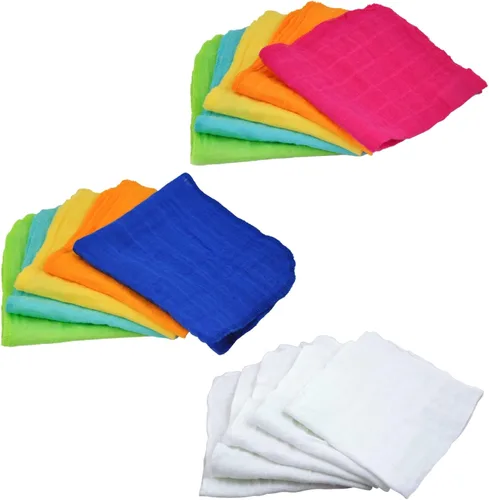 Miniatura 2 de green sprouts Paños absorbentes de muselina de algodón orgánico, solo para adultos, hipoalergénicos, transpirables, estándar 100 por Oeko-TEX