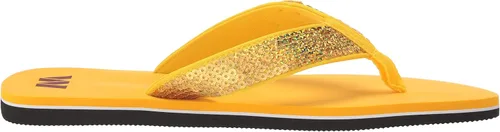Miniatura 7 de FOCO Womens NFL Team Logo Sequin Strap Sandals Flip Flops
