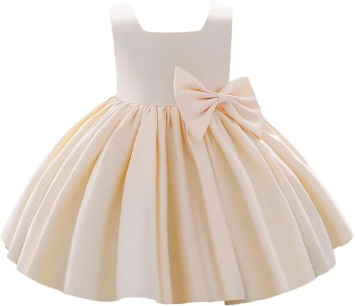 Miniatura 2 de IADOER Girl Flower Dress Sleeveless Flower Princess Wedding Dress for Toddler and Baby Girl