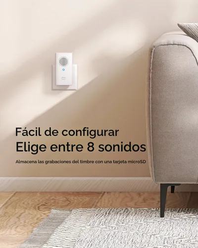 Miniatura 2 de eufy Security Campanilla Adicional para Timbre de Video, Campanilla Interior, Requiere Timbre de Video eufy Security E340/C30/C31, Timbre Sin