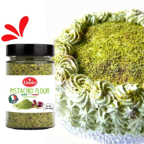 Miniatura 7 de GUSTO ETNA Harina de Pistacho, 80 g, Harina de Pistacho Finamente Picada Siciliana, Pistachos Molidos, Polvo de Pistacho, Harina Sin Gluten, Alta