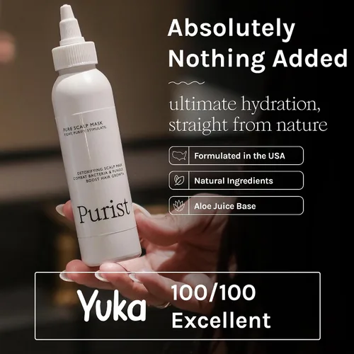 Miniatura 7 de Purist Máscara para el cuero cabelludo – Impulsa el crecimiento del cabello – Tratamiento desintoxicante natural – Nutre con aloe, neem, romero