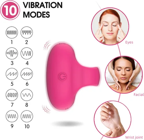Miniatura 3 de Mini-Ring - Bola de masaje facial personal y ocular recargable por USB, portátil, masajeador de bolsillo de viaje, aprieta los músculos faciales