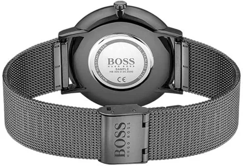 Miniatura 3 de BOSS Reloj de cuarzo para hombre con correa de acero inoxidable, negro, 20 (modelo 1513826), Negro -, Reloj de cuarzo