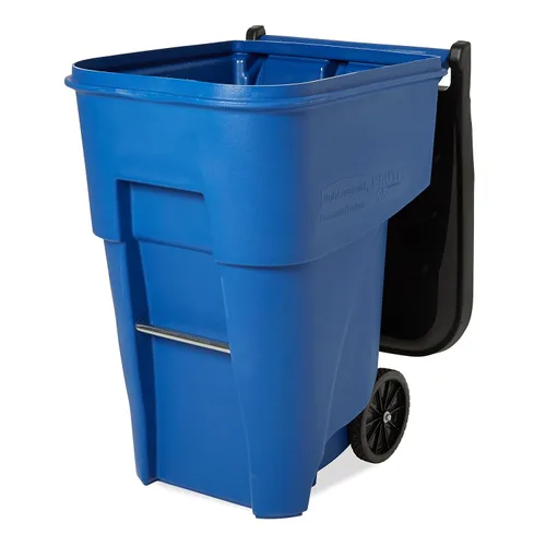 Miniatura 5 de Rubbermaid Commercial Products BRUTE Contenedor de Basura/Desperdicios Rodante con Ruedas, 95 Gal, Azul, para Restaurantes/Hospitales/Oficinas/Área