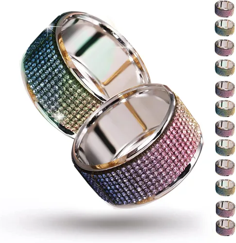 Miniatura 8 de Servilleteros dorados, servilleteros de plata con diamantes de imitación brillantes, juego de 20, banquete de boda de primavera, despedida