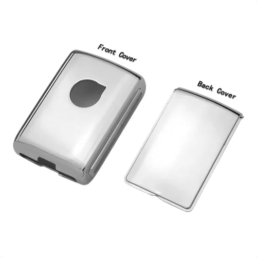 Miniatura 5 de Funda para llavero inteligente de poliuretano termoplástico plateado compatible con Volvo S90 V90 XC40 XC60 XC90 lateral 3 4 botones entrada sin