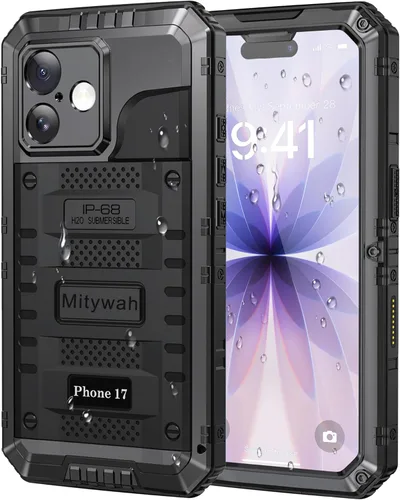 Miniatura 114 de Mitywah Funda impermeable para iPhone 7/iPhone 8 / iPhone SE 2020, funda de metal resistente de grado militar, protección de cuerpo completo