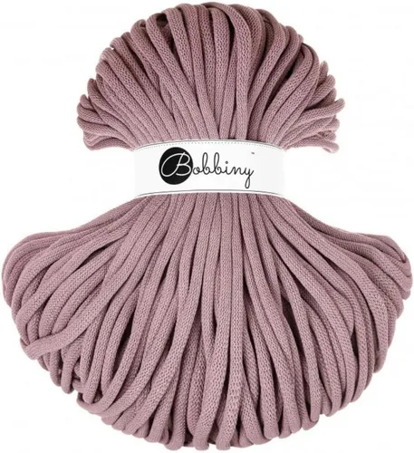Miniatura 2 de Bobbiny - Cordón trenzado jumbo de 9 mm para macramé (color rojo vino), 108 yardas/330 pies