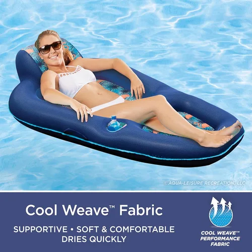 Miniatura 3 de Aqua Luxury Water Pool Lounge – Extra Large – Inflatable Pool Floats for Adults with Headrest, Backrest, Footrest & Cupholder – Multiple