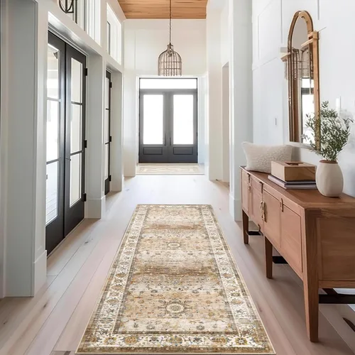Miniatura 28 de befbee Alfombras de 6x9 pulgadas para sala de estar - Alfombras lavables a máquina resistentes a las manchas para dormitorio, alfombra de área