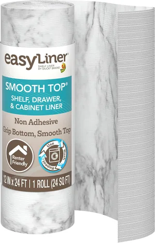 Miniatura 9 de Smooth Top EasyLiner para armarios y cajones - Fácil de instalar y cortar a medida - Papel para estantes y forro para cajones no adhesivo - Forro