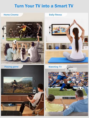 Miniatura 7 de Adaptador de pantalla inalámbrico 4K 1080P, PPT fundido, películas de i-Phone, tableta, i-Pad, computadora portátil, PC a TV, proyector, monitor