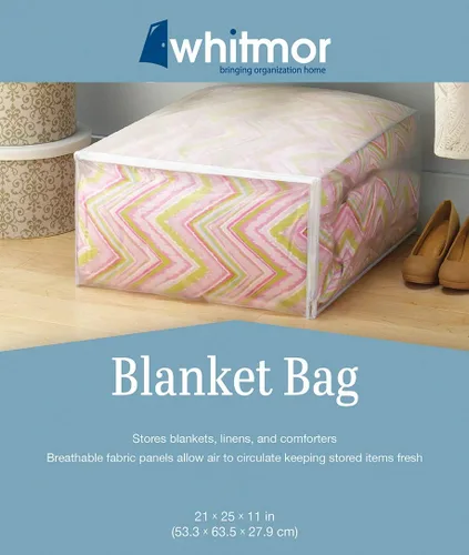 Miniatura 4 de Whitmor 5003-09, bolsa para cobija., Blanco, 1