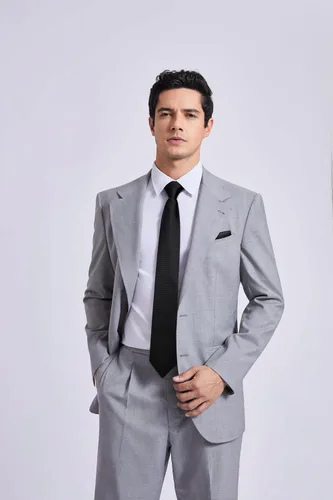 Miniatura 353 de HISDERN Conjunto de corbata a cuadros a cuadros pañuelo tejido clásico formal para hombre corbata y bolsillo cuadrado