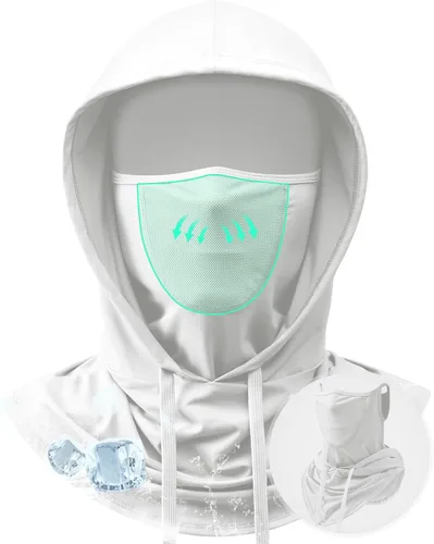 Miniatura 7 de Pasamontañas transpirable 3 en 1 con malla para la nariz, protección solar, protección UV, cubierta completa para la cabeza, hombres y mujeres