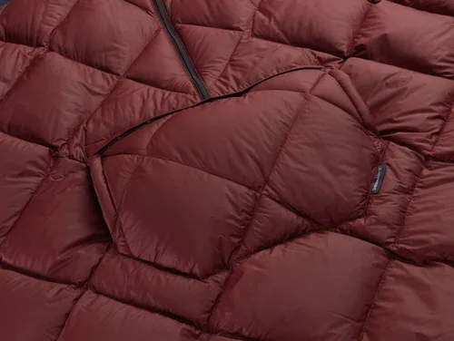 Miniatura 4 de Therm-a-Rest Honcho Poncho Down Manta de Camping Vestible Borgoña