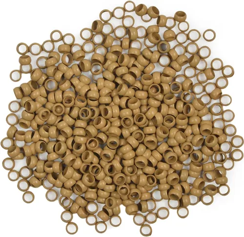 Miniatura 17 de Nano cuentas de cobre de 0.098 pulgadas para extensiones de cabello, cuentas de micro enlaces, extensiones de cabello nano anillo