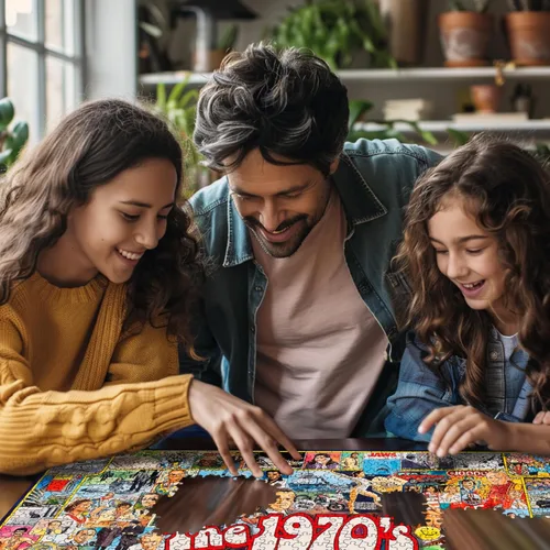 Miniatura 3 de White Mountain Puzzles - Rompecabezas temático de los años 70, 1000 piezas