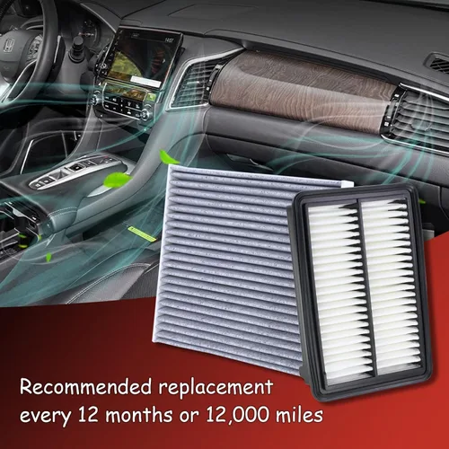 Miniatura 7 de 17220-6MA-J01 Filtro de aire del motor y kit de filtro de aire de cabina 80292-TF0-G01 Compatible con Honda CR-V Accord Hybrid 2.0L 2023-2025