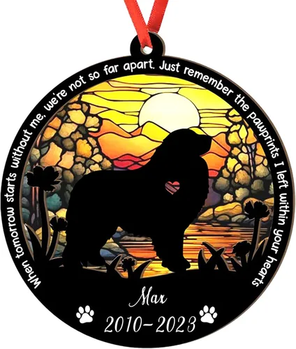 Miniatura 108 de Adorno personalizado para atrapasoles de sabueso afgano, adorno de Navidad de sabueso afgano – Regalo para perro amante, sabueso afgano