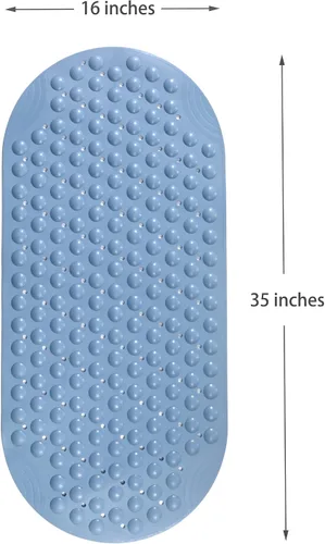 Miniatura 6 de Tapete antideslizante de elastómero termoplástico para bañera, baño, bañera, ducha, tapete para suelo de ducha para niños, con ventosas, lavable a