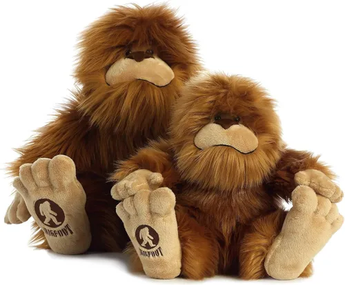Miniatura 8 de Aurora® Fantasía Misteriosa Animal de Peluche Pie Grande - Compañero Mítico - Aventuras Imaginativas - Marrón 10 Pulgadas