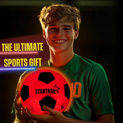 Miniatura 6 de Balón de fútbol iluminado, bola que brilla en la oscuridad NO 5, regalos de fútbol para niños de 8 a 12, 12 a 14 años, ideas de regalo para niños