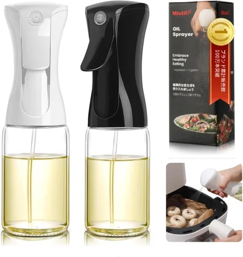 Miniatura 13 de Mistifi oil spray 200ml PET bottle/150ml Glass. Fine Mist Spray Bottle for Air Fryer, Olive Oil, Healthy Nonstick Frying, Commercial & Home Kitchen