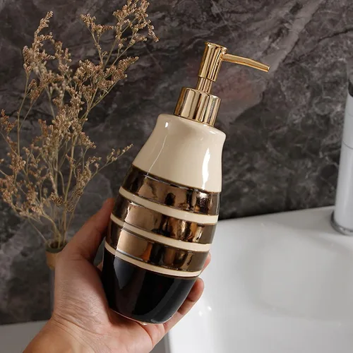 Miniatura 7 de Soap Dispenser Handsoaps Dispenser Nordic Retro Soap Dispenser Shampoo Lotion Bottle Push-type Ceramic Soap Dispenser Shower Gel Dispenser Can Be