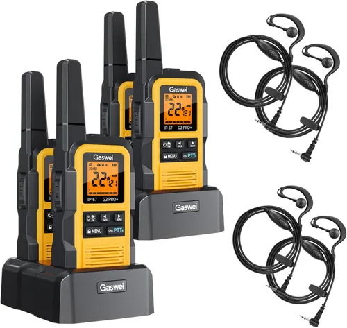 Miniatura 11 de Gaswei G2Pro+ Walkie Talkies de Servicio Pesado IP67 Radios Bidireccionales Impermeables con Alerta Meteorológica NOAA y Flotante 2 Vatios