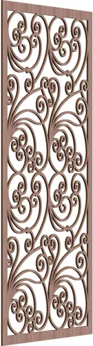 Miniatura 182 de 9 3/8"W x 24 3/8"H x 1/4"T Marilla Decorativos Paneles de Pared de Madera Calado, Abedul