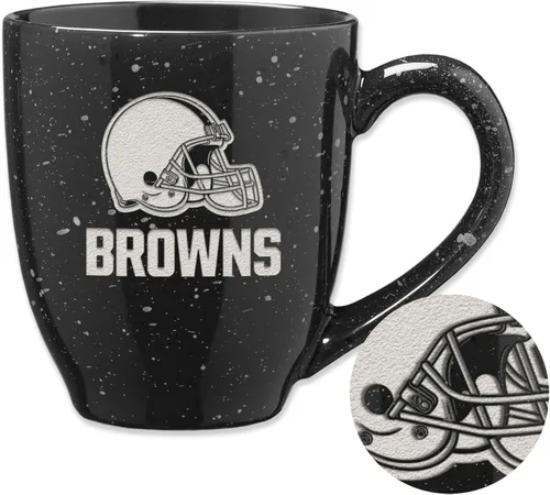Miniatura 15 de Rico Industries - Taza de café de cerámica con grabado láser de color del equipo de fútbol de la NFL, 16 oz