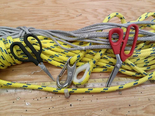 Miniatura 2 de Ascend Tools Tijeras de acero al carbono de 8 pulgadas - Kevlar, Dyneema, Vectran, Spectra, Technora, Nomex, Innegra, Dacron, fibra de vidrio, fibra