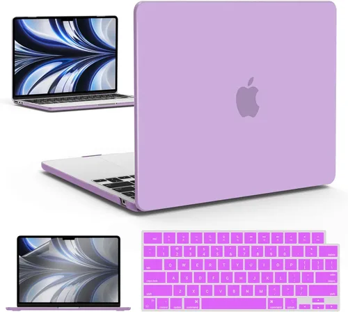 Miniatura 63 de IBENZER Funda para MacBook Air de 13 pulgadas 2026 2025 2024 2023 2022 M4 A3240 M3 A3113 M2 A2681, funda rígida con cubierta de teclado ScreenFilm