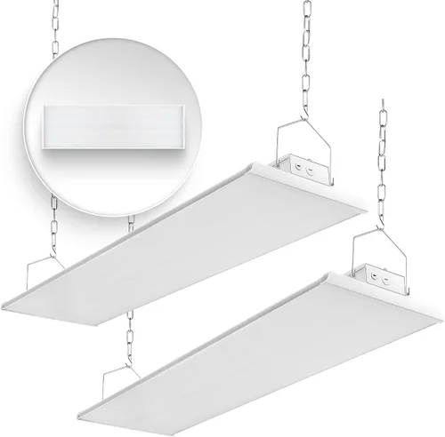 Miniatura 10 de Konlite - Luces de tienda LED lineales de 2 pies, 105W, 14,170 lm de techo de bahía para uso comercial e industrial, luces de tienda sin