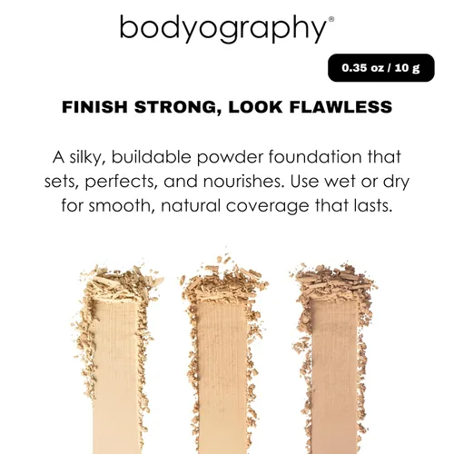 Miniatura 3 de Bodyography Every Finish - Polvo prensado microfino, medio ligero, polvo facial multiusos con ceramida 2 y dermaxyl, textura ligera y sedosa